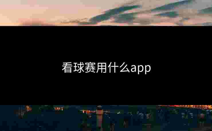 看球赛用什么app